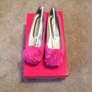 Brand new satin flat